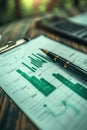 Efficiency Audit, A 3D rendering of an efficiency audit report featuring green checkmarks, highlighting operational success and
