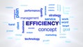 Efficiency concept business management quality strategy technology performance success professional efficient animated