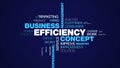 Efficiency concept business management quality strategy technology performance success professional efficient animated Royalty Free Stock Photo