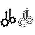 Efficiency icon vector set. Operational excellence illustration sign collection. innovation symbol.