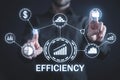 Efficiency increase. Business. Internet. Technology Royalty Free Stock Photo