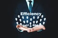 Efficiency Increase. Development and Growth. Business concept Royalty Free Stock Photo
