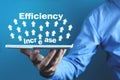 Efficiency Increase. Development and Growth. Business concept Royalty Free Stock Photo