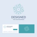 Efficiency, management, processing, productivity, project Business Logo Line Icon Symbol for your business. Turquoise Business