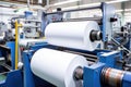 efficiency of roll-to-roll label printing procedure Royalty Free Stock Photo