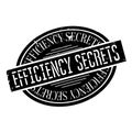 Efficiency Secrets rubber stamp