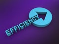 efficiency word on purple