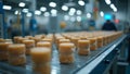 Efficient Assembly Line in Motion Industrial Manufacturing Process