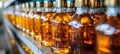 Efficient assembly line in standard factory for producing bottled cosmetics with precision