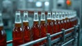 Efficient Bottling Line in Beverage Factory