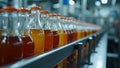 Efficient Bottling Line in Beverage Factory