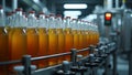Efficient Bottling Line in Beverage Factory