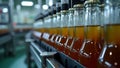 Efficient Bottling Line in Beverage Factory