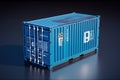 Efficient Cargo Transportation: A Reliable Container for Secure and Timely Deliveries. created with Generative AI