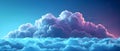 Efficient Cloud Navigation: Harmonizing Tech & Tranquility. Concept Cloud Computing, Tech