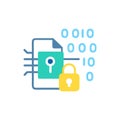 Efficient Data Encryption Icon for Information Security