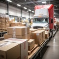 Efficient Delivery: Unloading Packages in a Modern Warehouse