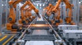 Efficient EV battery component assembly with advanced machinery and synchronized robotics. EV Battery Components