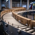 Efficient Factory Operations: Conveyor Belt in Action