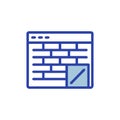 Efficient Firewall Rules Icon Royalty Free Stock Photo