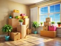 Efficient House Relocation Packing Storage and Moving Essentials for a Smooth Transition Royalty Free Stock Photo