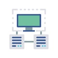 Efficient Hypervisor Icon for Cloud Computing Royalty Free Stock Photo