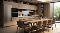 Efficient kitchen layout with modern appliances, tidy storage, and minimalist design for a cozy home