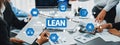 Efficient Lean Management Strategies for Teams in Modern Business Environment with Data-Driven Insights and Royalty Free Stock Photo