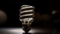 Efficient lightbulb glows bright, sparks new ideas generated by AI