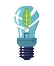 Efficient lightbulb symbol of innovation