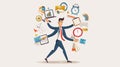 Efficient Multitasking Work and Time Management Concept for Productivity