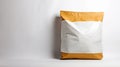 Efficient Packaging Solutions, Blank Postal Mailing Bag on White Background, Generative AI Royalty Free Stock Photo