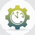 Efficient Process and Time Management Icon Royalty Free Stock Photo