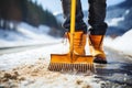 Efficient snow shoveling and road cleaning for safe and accessible transportation in winter