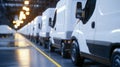 Efficient Van Production Line Assembly line white vans factory industry transportation Symbolizing efficiency production