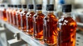 Efficient whiskey bottling process in a standard factory environment for optimal production output