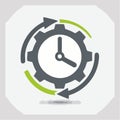 Efficient Workflow and Time Management Icon (1 Royalty Free Stock Photo
