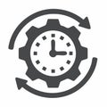 Efficient Workflow and Time Management Icon Royalty Free Stock Photo