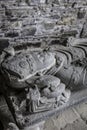 Carved John MacKinnon Effigy in Iona Abbey