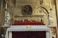 Arezzo, Tuscany, Italy - May 21 ,2016 : The effigy of Pope Gregory X
