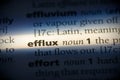 Efflux Royalty Free Stock Photo
