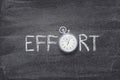 Effort word watch Royalty Free Stock Photo