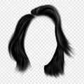 effortless bob haircut png free hand painted illustration