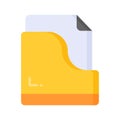 Effortlessly organize your digital world with this File Folder Icon. stationery item, archive containing document