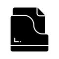 Effortlessly organize your digital world with this File Folder Icon. stationery item, archive containing document