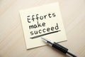 Efforts Make Succeed Royalty Free Stock Photo