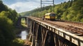 The Efforts to Restore an Old Railway Bridge, Bringing Life Back to a Village. Generative AI