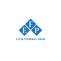 EFP letter logo design on BLACK background. EFP creative initials letter logo concept. EFP letter design Royalty Free Stock Photo