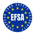 EFSA, European food safety authority symbol icon Royalty Free Stock Photo