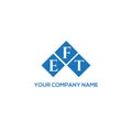 EFT letter logo design on BLACK background. EFT creative initials letter logo concept. EFT letter design.EFT letter logo design on